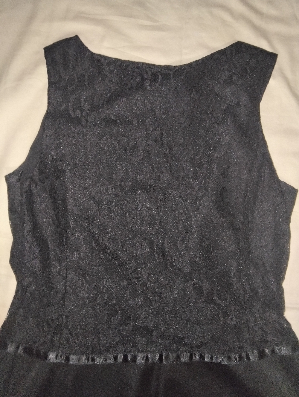 Worthington Black Lace Bodice Sleeveless Midi Dress - Picture 7 of 8